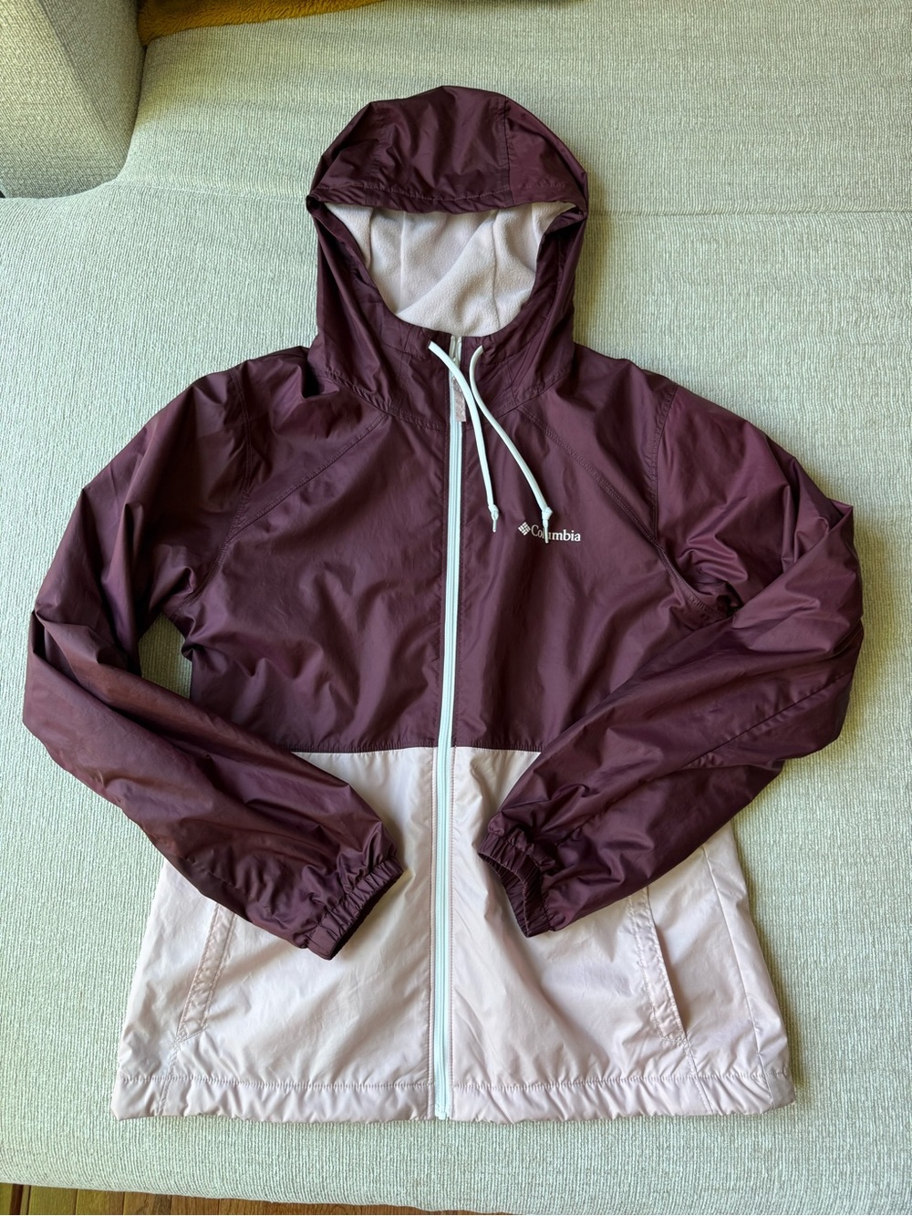 Columbia Two-Tone Hooded Windbreaker
